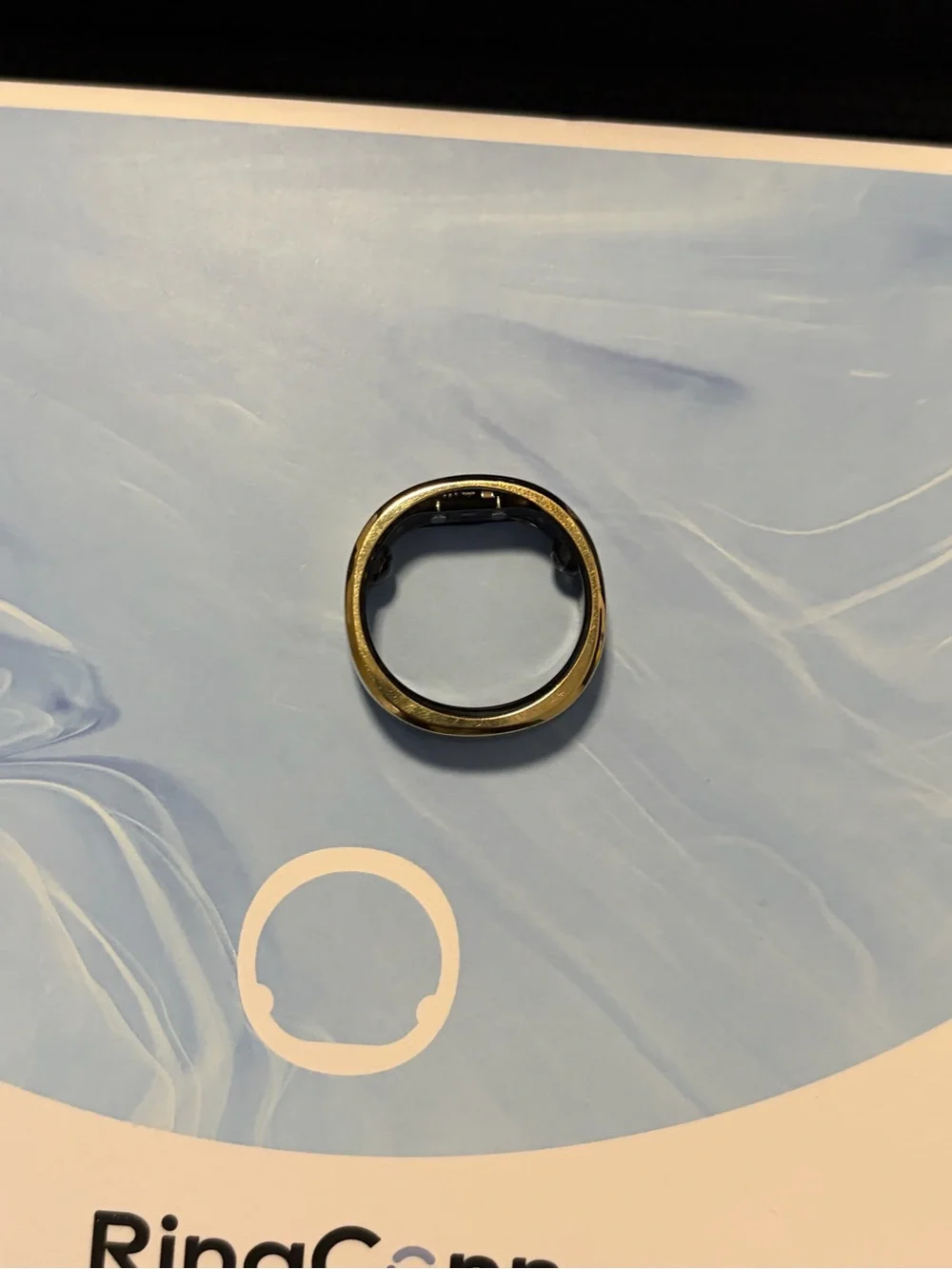 RingConn Gen 2 Smart Ring- Size 8 - Royal Gold + Charging Case & Sizing Kit